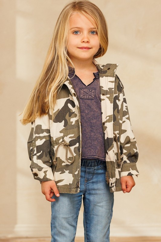 Girls camoflauge jacket new arrivals