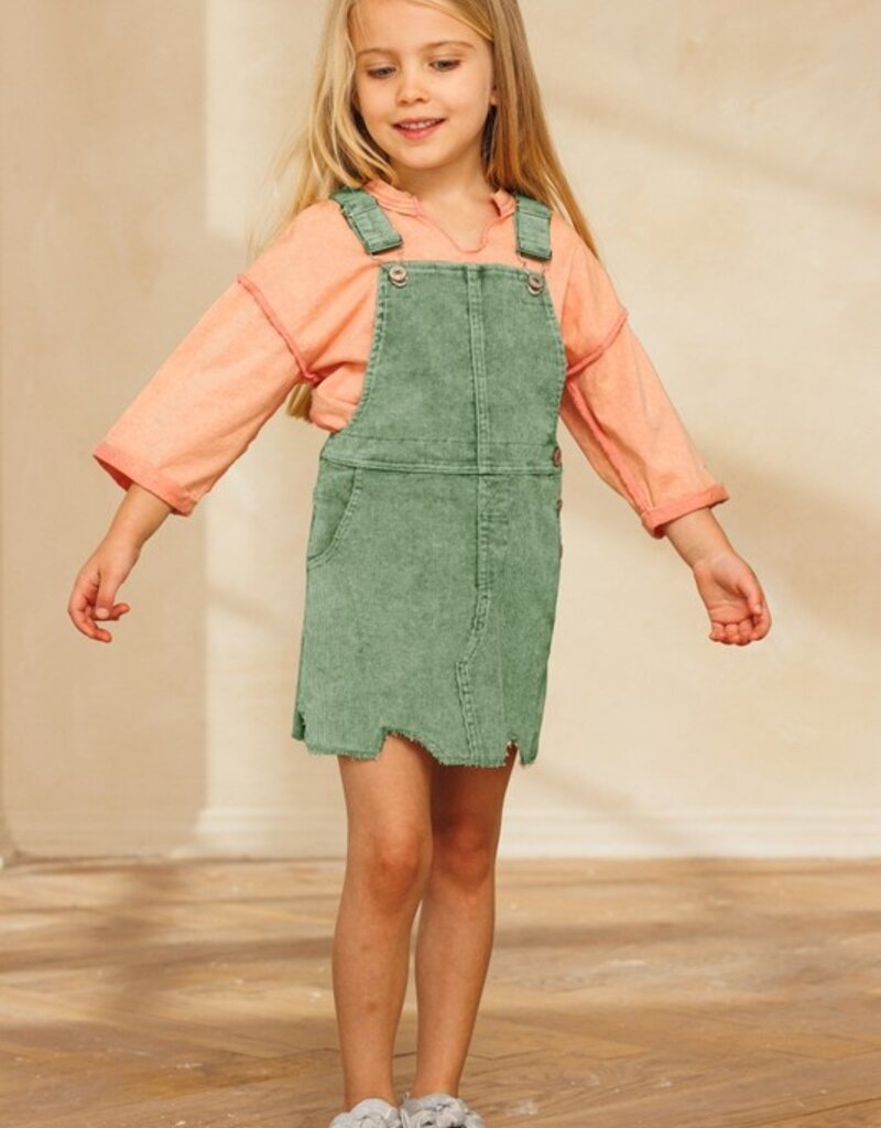 509 Broadway Girls Corduroy Overall Dress