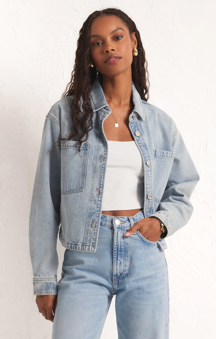 Cropped trucker jacket 2025