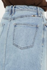 509 Broadway High Rise Denim Midi Skirt