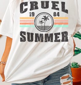 509 Broadway Retro Cruel Summer Oversized Graphic Tee