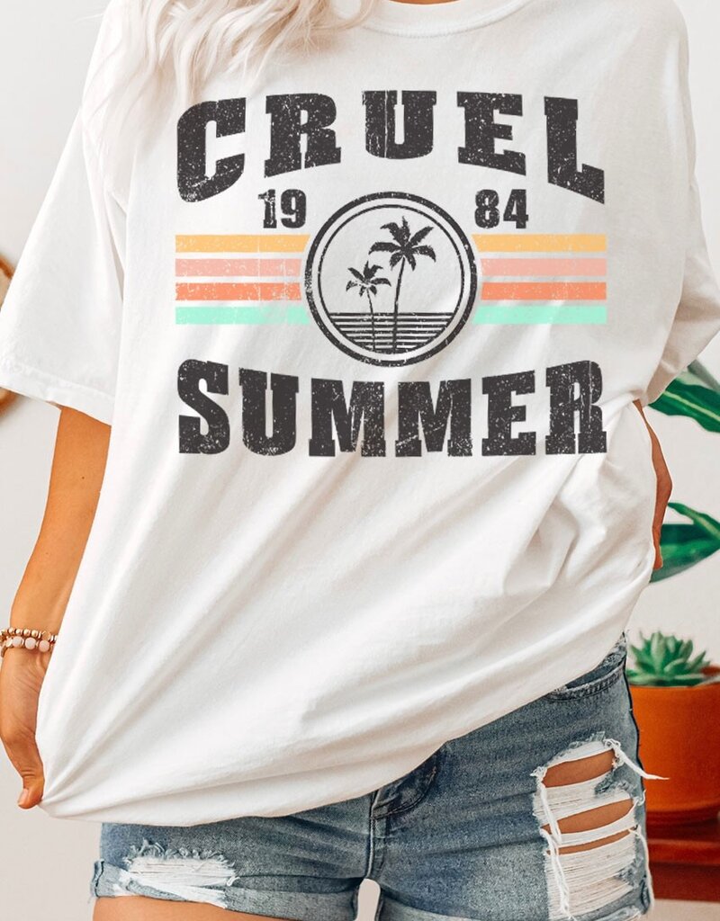 509 Broadway Retro Cruel Summer Oversized Graphic Tee