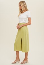 509 Broadway Button Up Knit Top Raw Edge