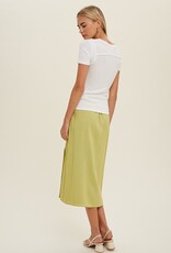 509 Broadway Button Up Knit Top Raw Edge