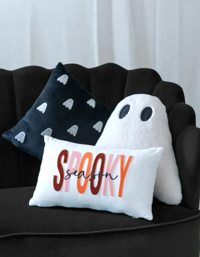 509 Broadway Ghosts Pillow-Black