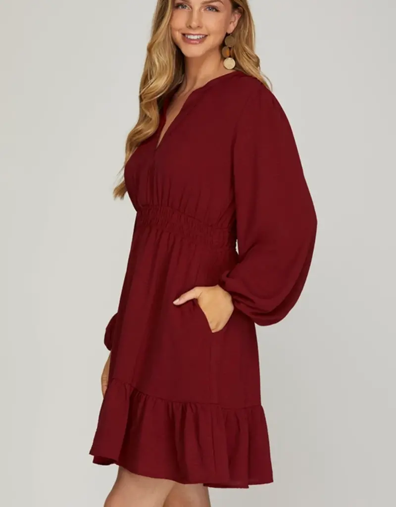 509 Broadway Elastic Waist Pocket Dress