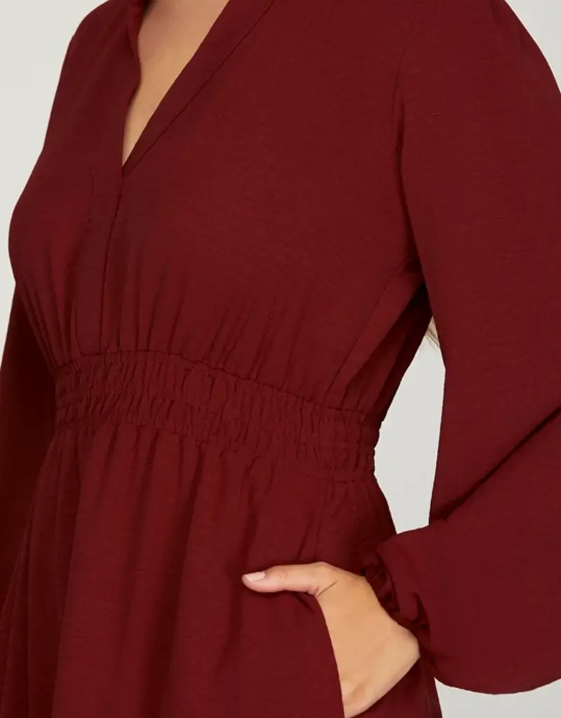 509 Broadway Elastic Waist Pocket Dress