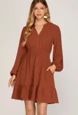 509 Broadway Elastic Waist Pocket Dress