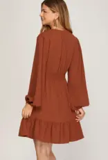 509 Broadway Elastic Waist Pocket Dress