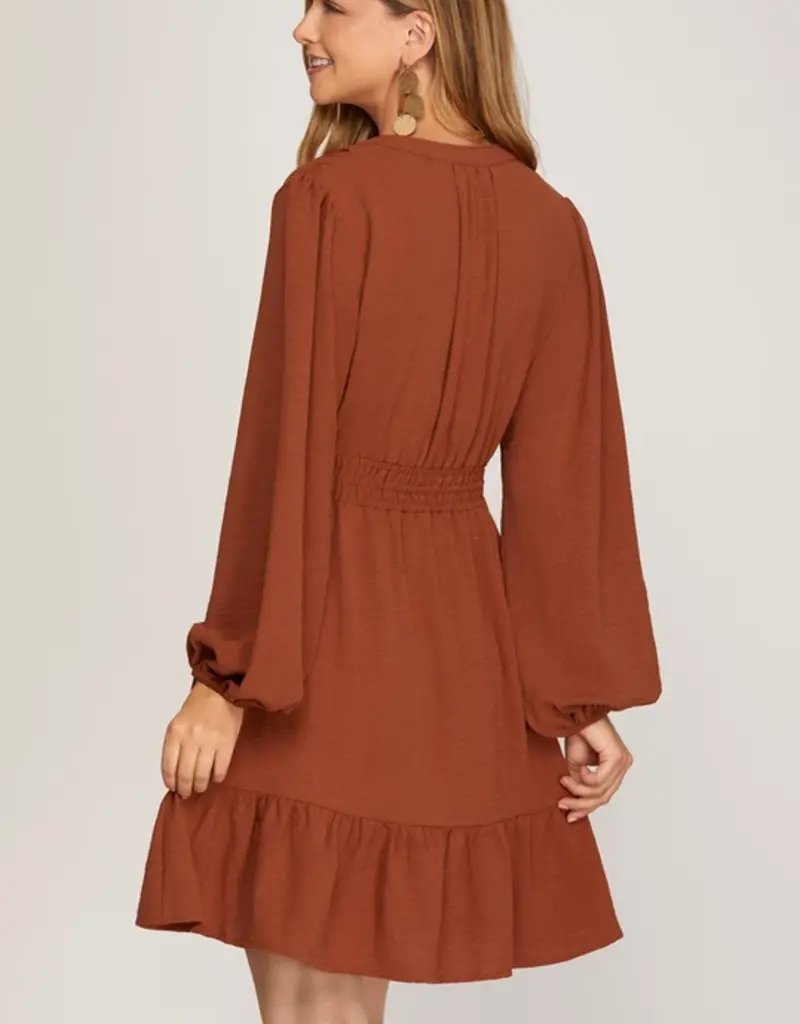509 Broadway Elastic Waist Pocket Dress