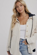 509 Broadway Fleece Hoodie Shacket