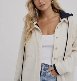 509 Broadway Fleece Hoodie Shacket