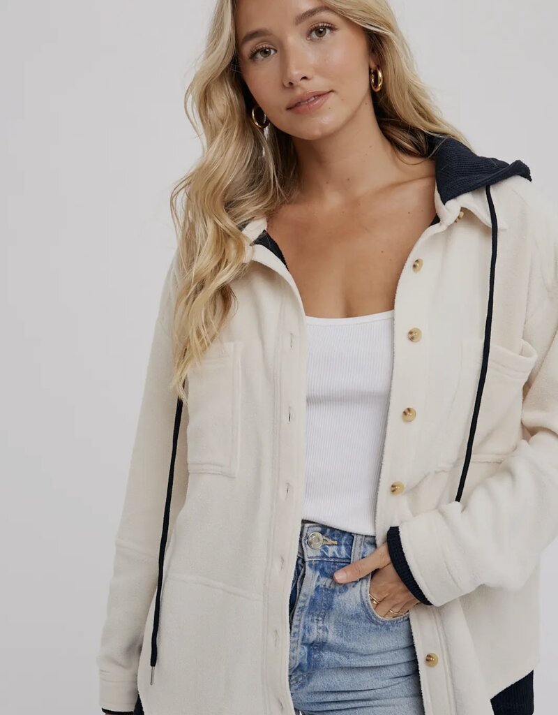 509 Broadway Fleece Hoodie Shacket