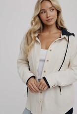 509 Broadway Fleece Hoodie Shacket