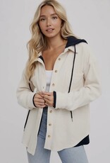 509 Broadway Fleece Hoodie Shacket