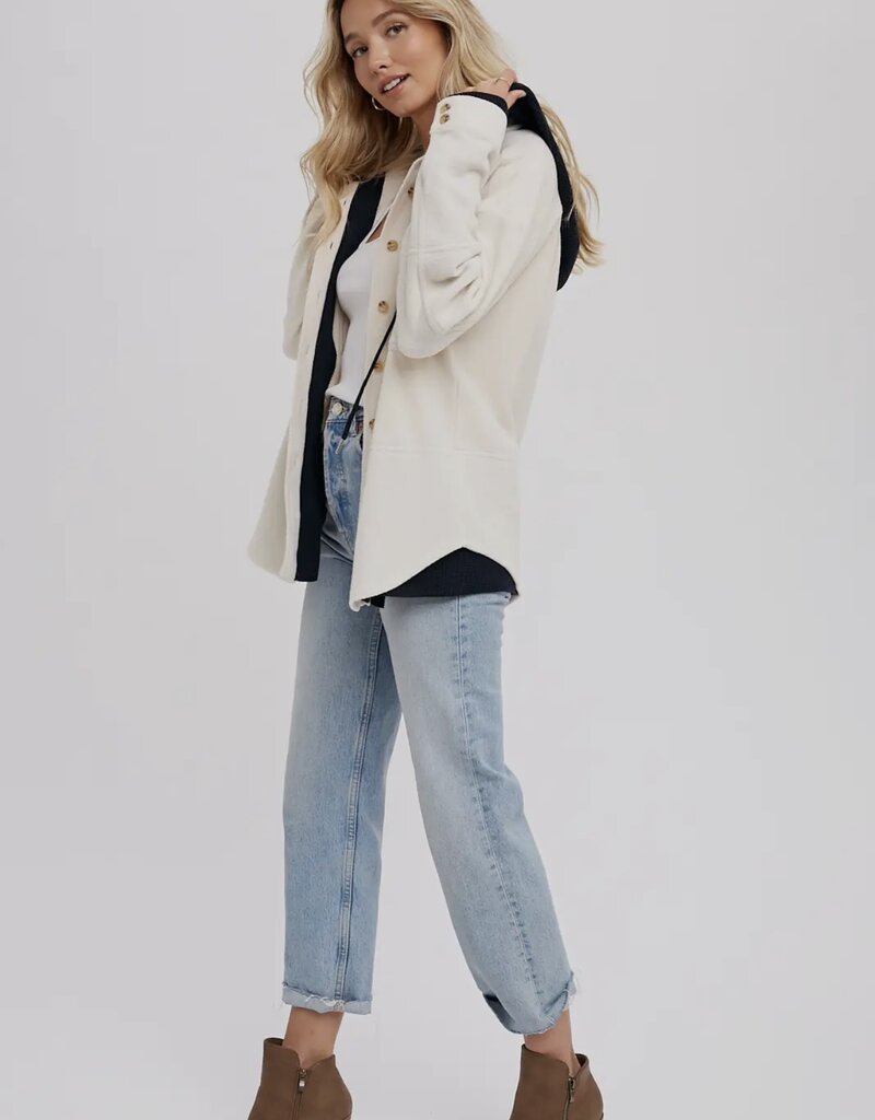 509 Broadway Fleece Hoodie Shacket