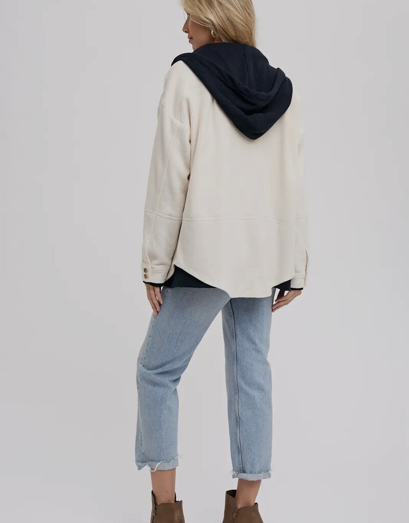 509 Broadway Fleece Hoodie Shacket