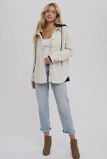 509 Broadway Fleece Hoodie Shacket