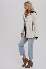 509 Broadway Fleece Hoodie Shacket