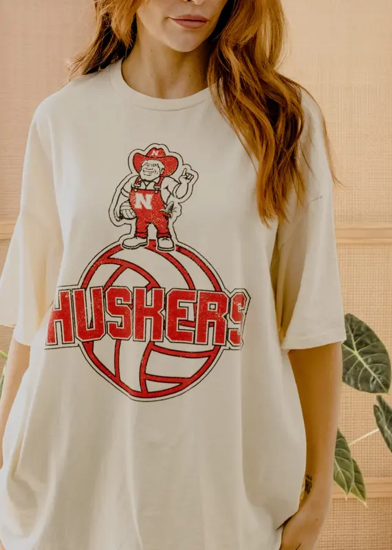 509 Broadway Nebraska Volleyball Mascot Tee