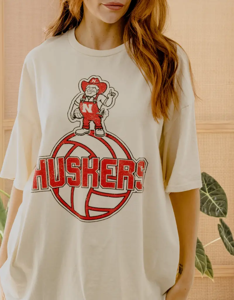 509 Broadway Nebraska Volleyball Mascot Tee