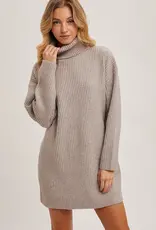 509 Broadway Turtle Neck Sweater Dress