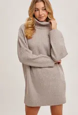 509 Broadway Turtle Neck Sweater Dress