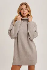 509 Broadway Turtle Neck Sweater Dress