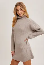 509 Broadway Turtle Neck Sweater Dress