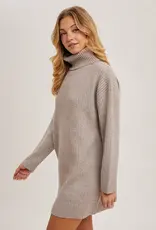 509 Broadway Turtle Neck Sweater Dress