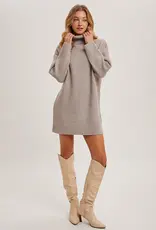 509 Broadway Turtle Neck Sweater Dress