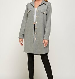 509 Broadway Oversized Button Down Jacket