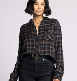 509 Broadway Orion Plaid Top
