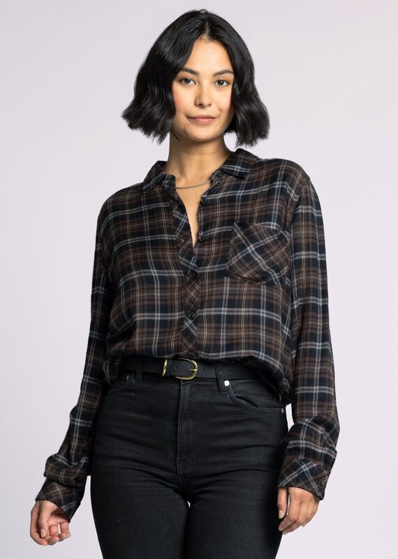 509 Broadway Orion Plaid Top