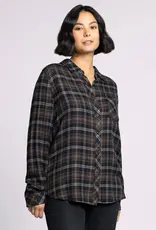 509 Broadway Orion Plaid Top