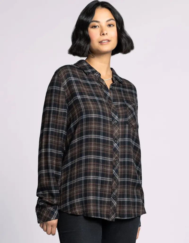 509 Broadway Orion Plaid Top