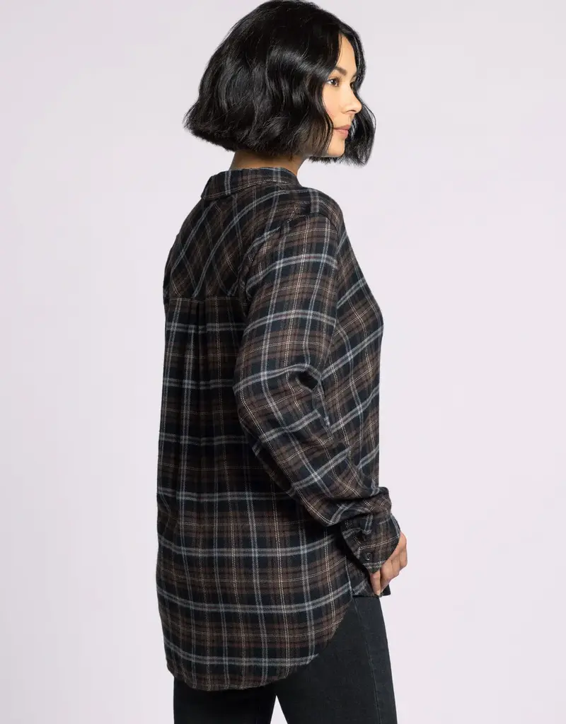 509 Broadway Orion Plaid Top