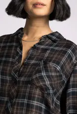 509 Broadway Orion Plaid Top