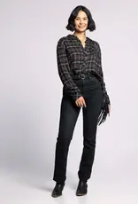 509 Broadway Orion Plaid Top