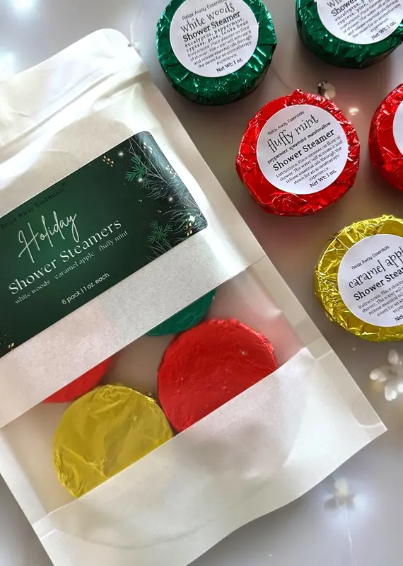 Relax Away Holiday Shower Steamer Pack