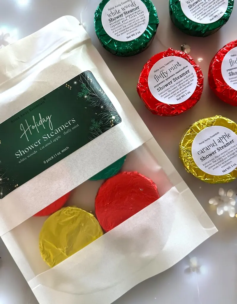 Relax Away Holiday Shower Steamer Pack
