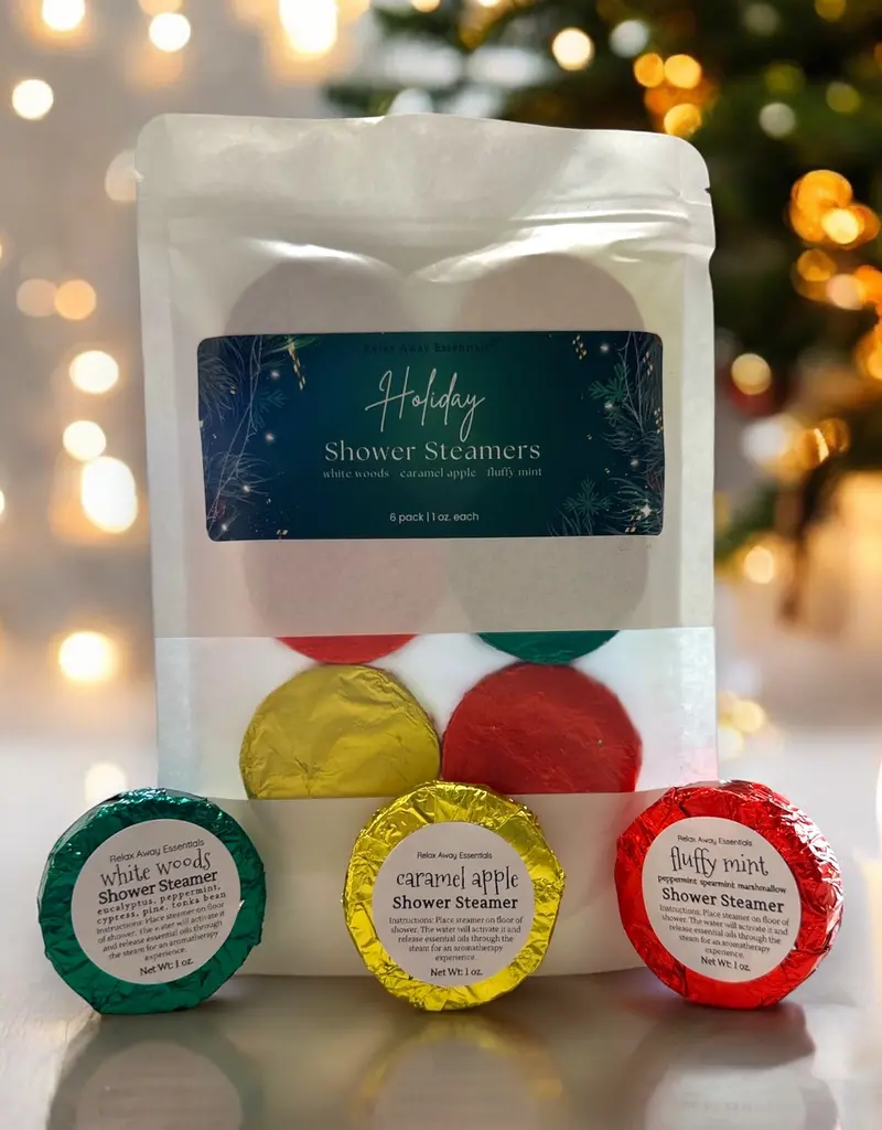 Relax Away Holiday Shower Steamer Pack