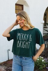 509 Broadway Merry & Bright Cropped Tee