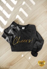 509 Broadway Cheers Foil L/S Graphic Tee