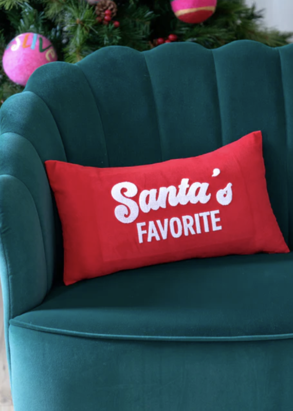 Shiraleah Santa's Favorite Pillow