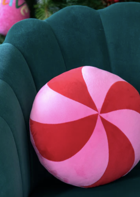 Shiraleah Peppermint Candy Cane Pillow
