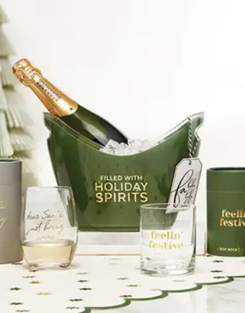 509 Broadway Acrylic Holiday Beverage Bucket