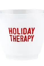 509 Broadway Holiday Therapy Frosted Cup