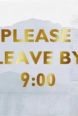 509 Broadway Foil Beverage Napkin-Please Leave