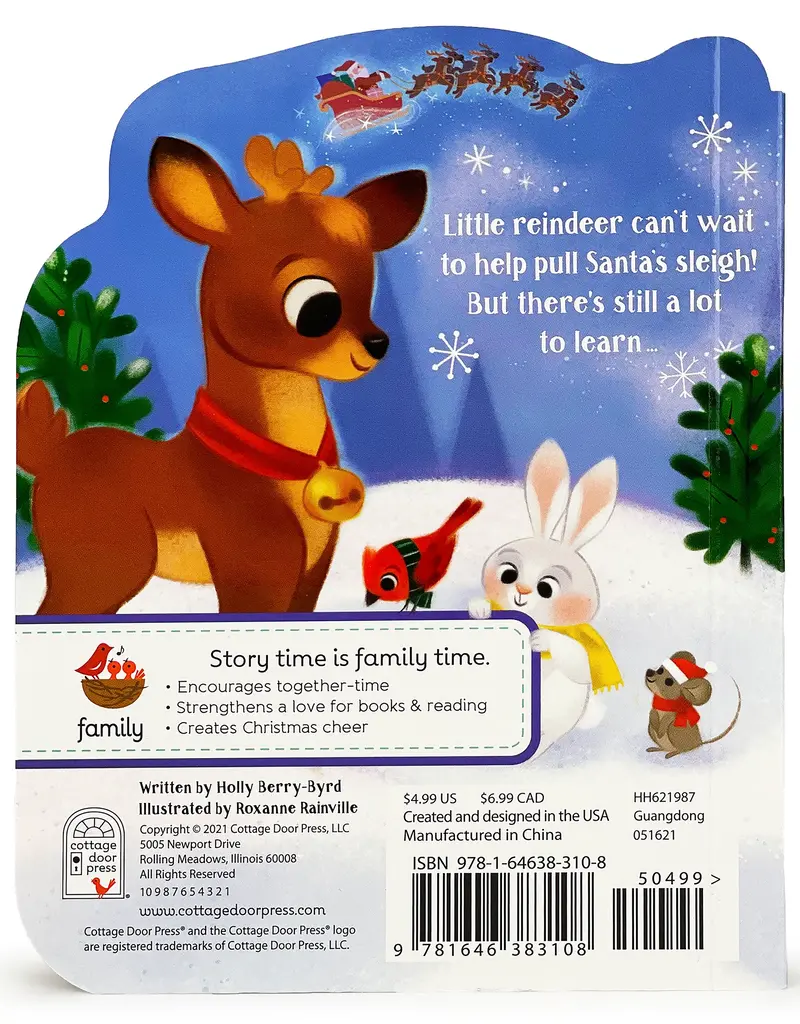 509 Broadway A Little Reindeer Shaped Christmas Board Book